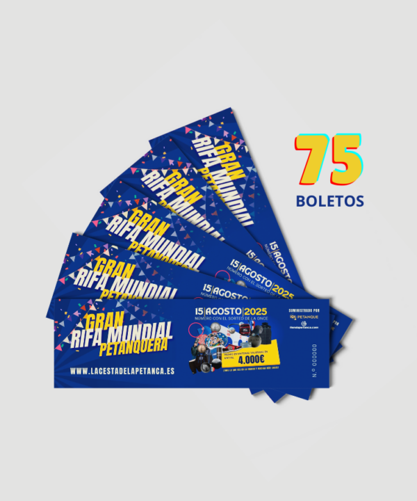 60 + 15 boletos (1,40€ el boleto)