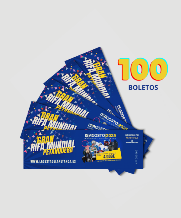 75 + 25 boletos (1,30€ el boleto)